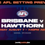 Brisbane v Hawthorn betting tips for AFL round 22 2026