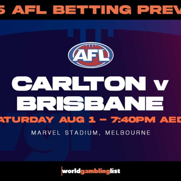 Carlton v Brisbane betting tips for August 1 2026