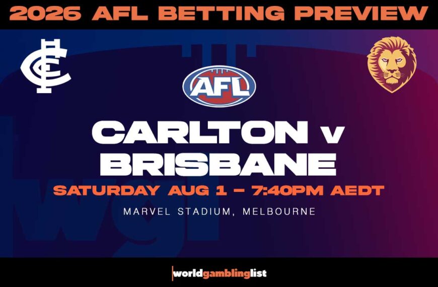Carlton v Brisbane betting tips for August 1 2026