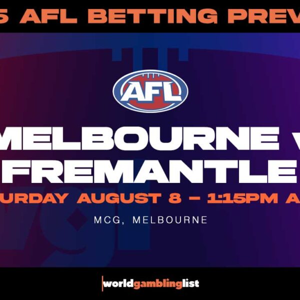 Melbourne v Fremantle betting tips for August 8 2026