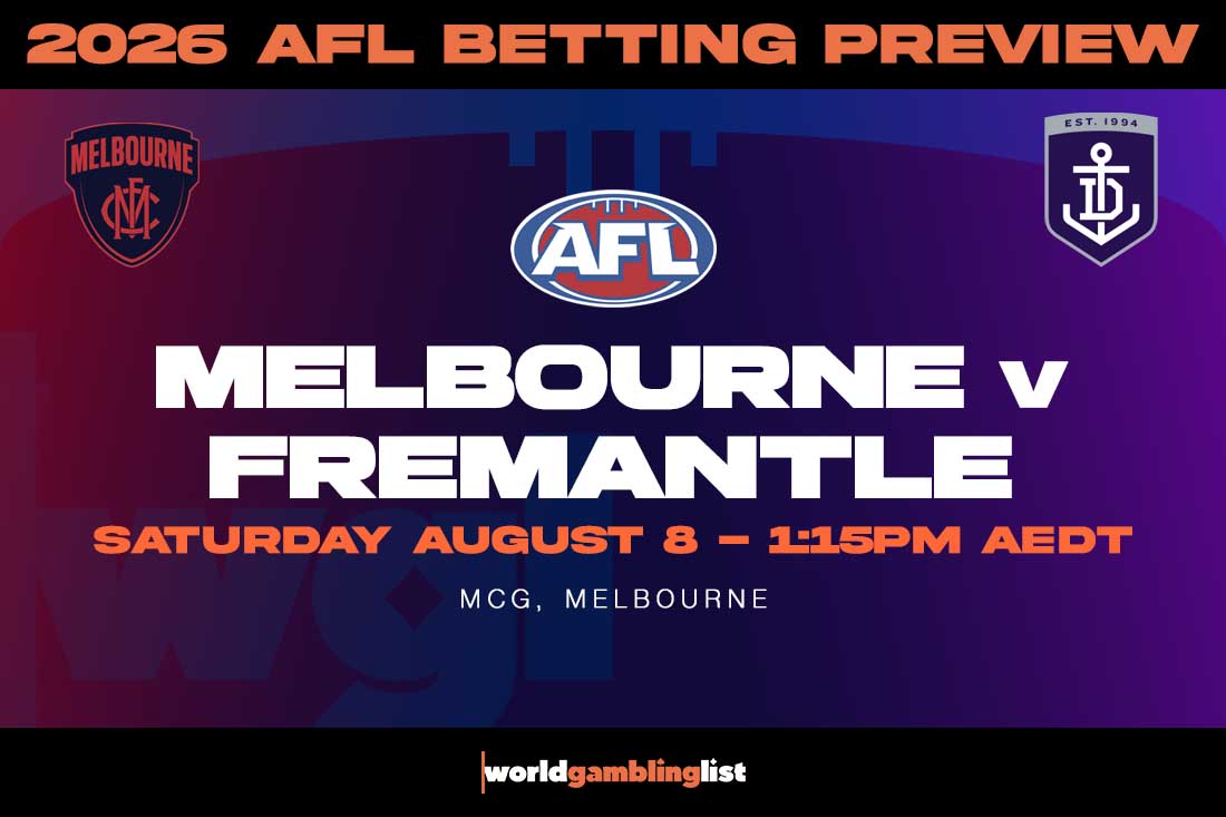 Melbourne v Fremantle betting tips for August 8 2026