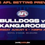 Bulldogs v Kangaroos betting tips for AFL round 22