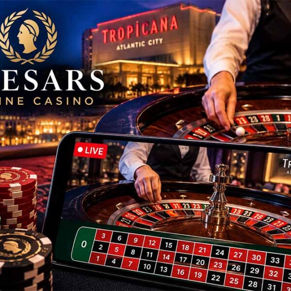 Caesars fuses online and real roulette