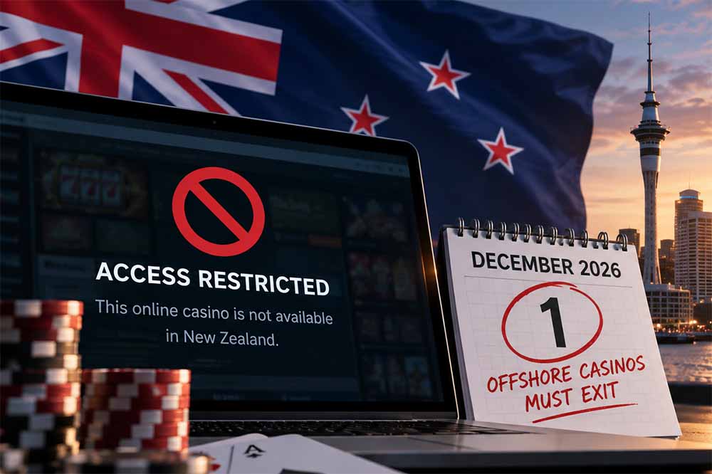 Offshore casinos given date to exit New Zealand