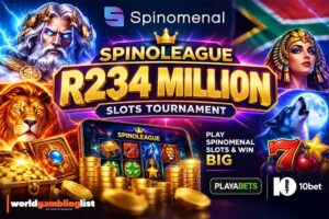 Spinoleague slots touranment launches at South African gambling sites