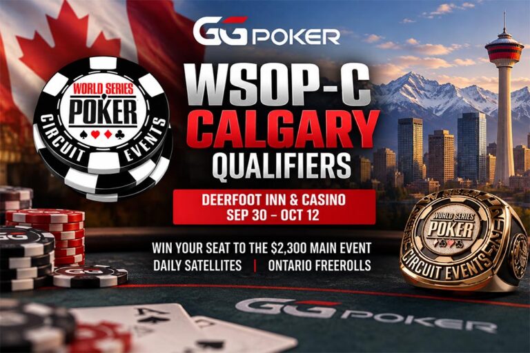 WSOP-C Calgary qualifiers open at GGPoker