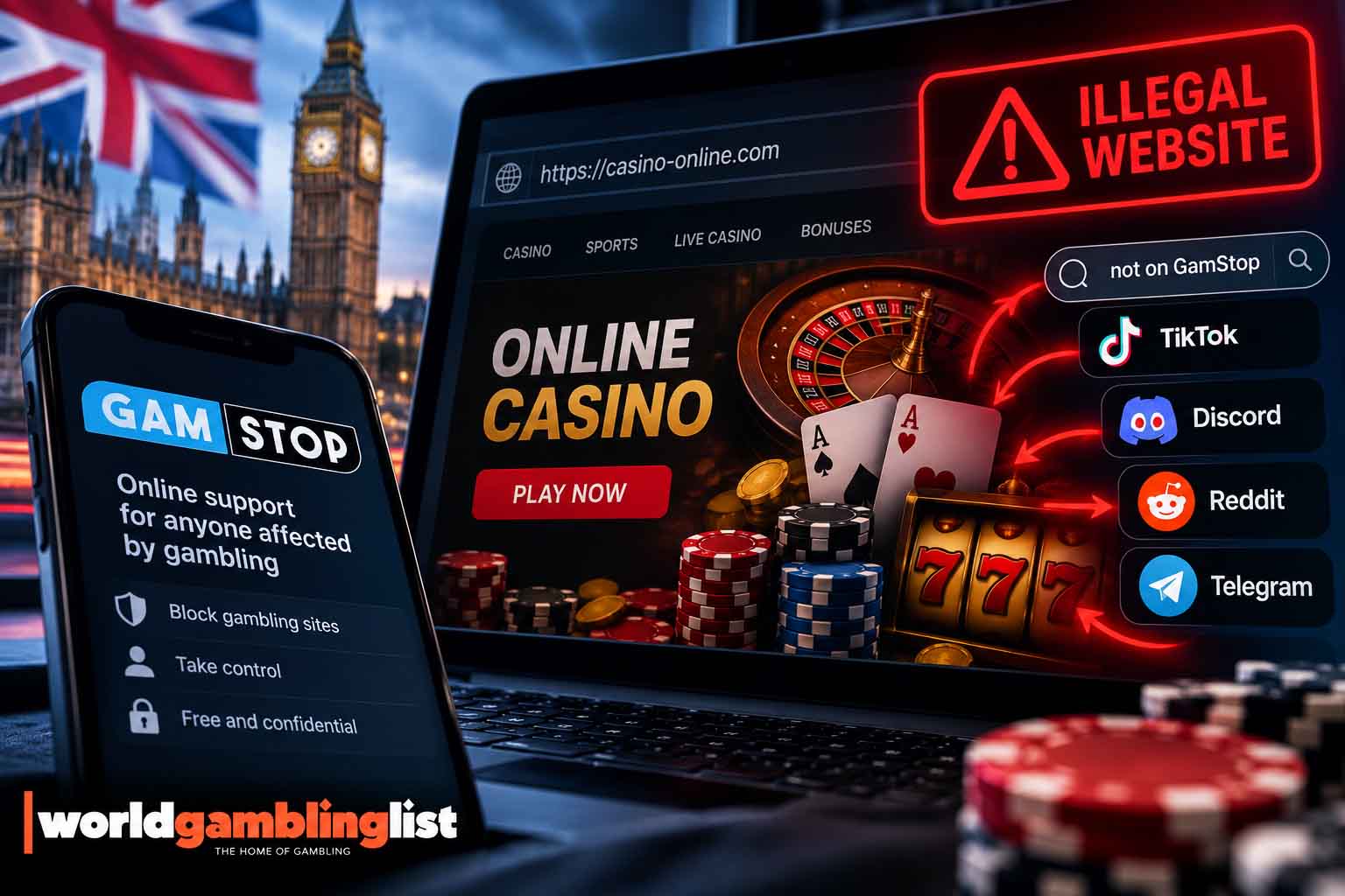 UK casino regulator releases research on illegal gambling websites
