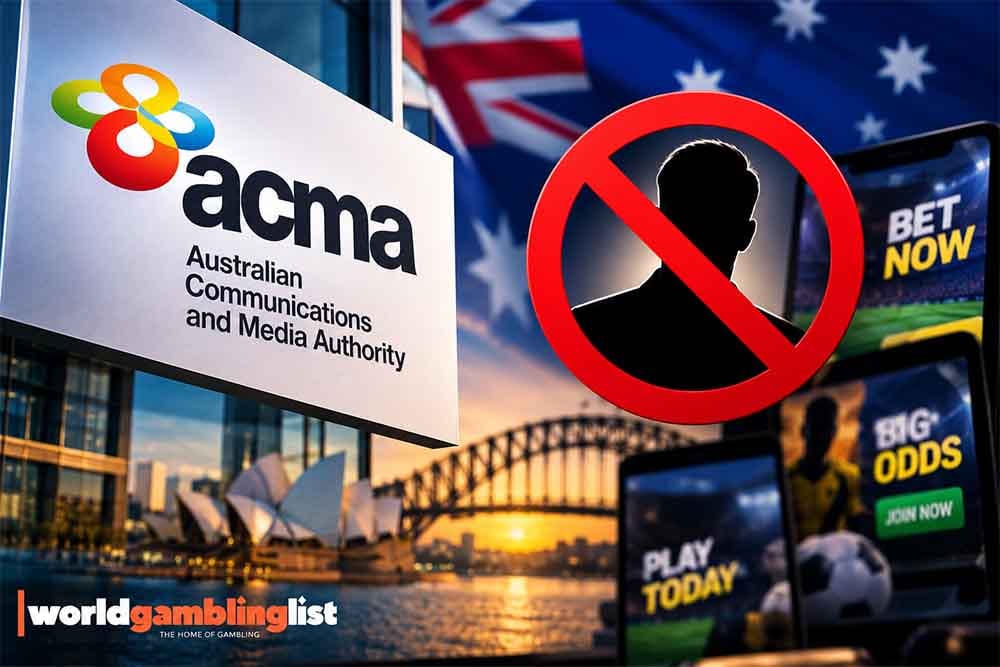 ACMA clarifies ban on prominent people advertising gambling websites