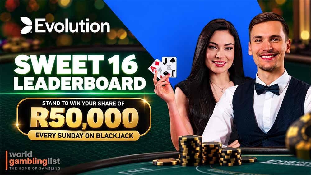 Betway.co.za giving Rand 50k every Sunday via Evolution Sweet 16 promotion