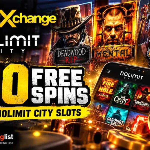 Get 20 free spins on No Limit City casinos via Betxchange