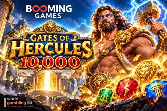 Booming Games slot Gates of Hercules 10,000 live at gambling sites