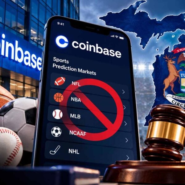 Coinbase stops offering sports prediction markets in Michigan