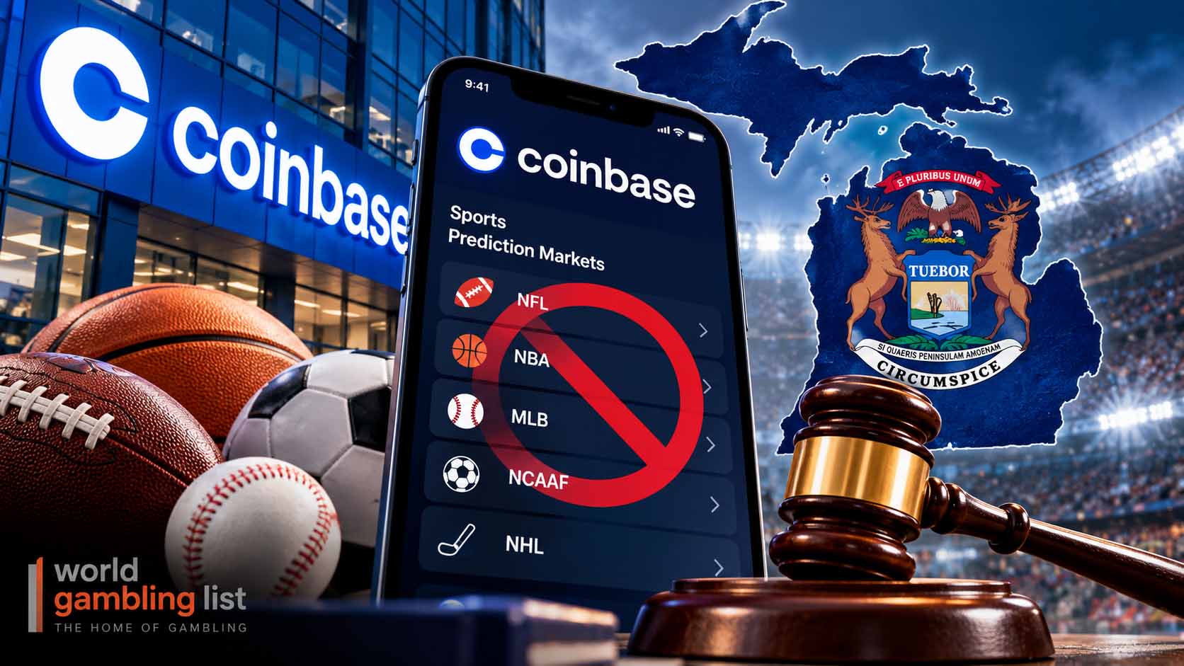 Coinbase stops offering sports prediction markets in Michigan