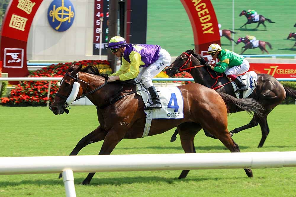 Colourful King salutes at Sha Tin on October 1, 2026
