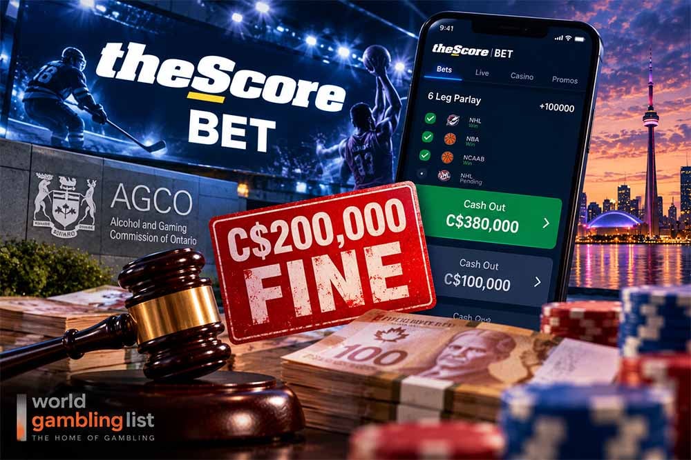 Ontario gambling regulator issues theScore Bet with massive fine