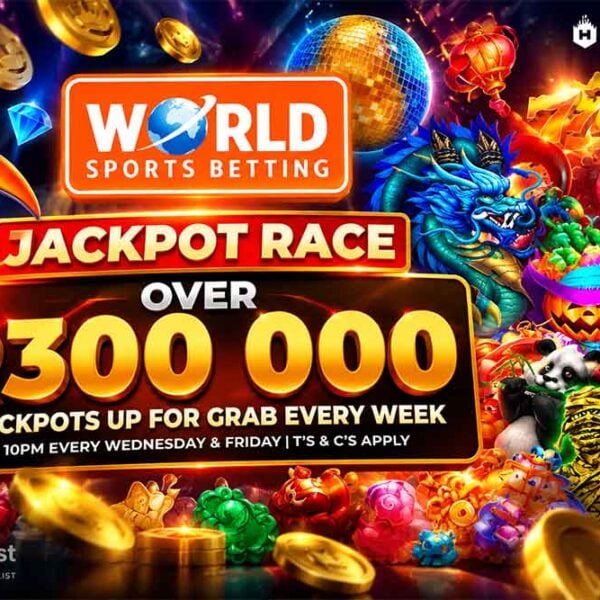 Win huge prizes with WorldSportsBetting.co.za's Jackpot Race promotion